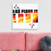 Toile Le sol est en lave (Insitu(Salon))