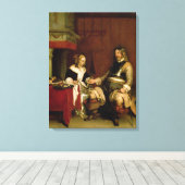 Toile Le soldat de la défense (huile sur toile) (Insitu (Plancher de Bois))