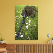 Toile Le soldat pratique des tactiques de sniper (Insitu(Salon))