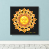 Toile Le Soleil Doré RadiantZen (Insitu (Plancher de Bois))