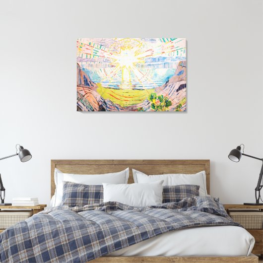 Toile Le soleil par Edvard Munch (Insitu(Chambre))