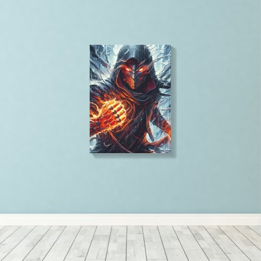 Toile Le sorcier des Cendres (Insitu (Plancher de Bois))