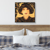 Toile Le sourire en moi par Lin Masters (Insitu(Chambre))