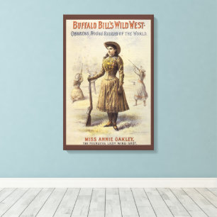 Toile Le spectacle du Far West de Buffalo Bill avec Anni