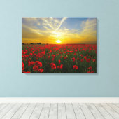 Toile le spectaculaire pavot rouge (Insitu (Plancher de Bois))