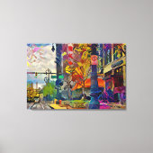 Toile Le spectre Abstrait de l'urbanisation de Détroit (Recto)