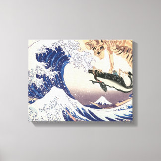 Toile Le spectre des squelettes à la grande vague