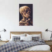 Toile Le squelette de Van Gogh avec la cigarette ardente (Insitu(Chambre))