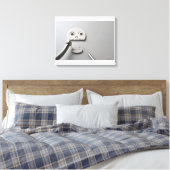 Toile Le squelette où le traitement dentaire est pris (Insitu(Chambre))