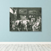 Toile Le Studio de Jacques Louis David (Insitu (Plancher de Bois))
