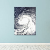 Toile Le super typhon Choi-wan au-dessus des îles Marian (Insitu (Plancher de Bois))