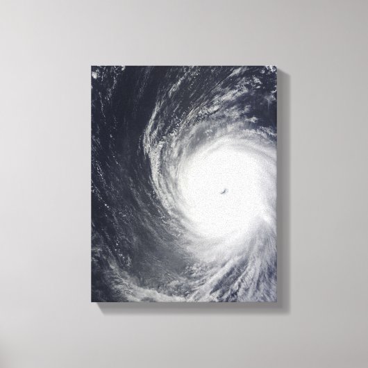 Toile Le Super Typhoon Melor survole l'océan Pacifique (Recto)