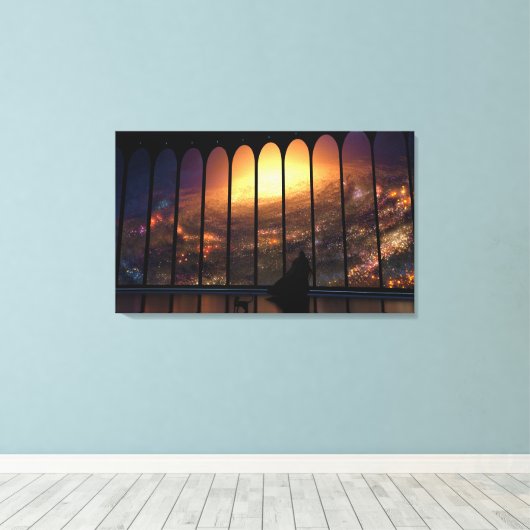 Toile Le superviseur (2014) (Insitu (Plancher de Bois))