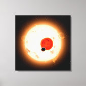 Toile Le système Kepler-16. (Recto)