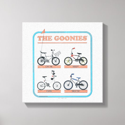 Toile Le tableau des vélos de Goonies (Recto)