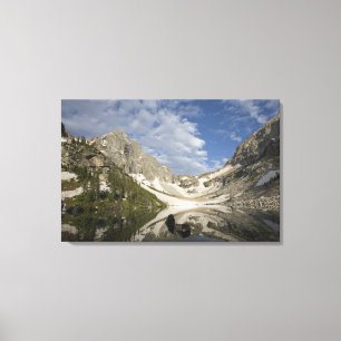 Toile Le Tarn alpin et klaxon glaciaire dans la chaîne