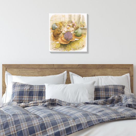 Toile Le Tea Party des crapauds (par Beatrix Potter) (Insitu(Chambre))