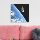 Toile Le télescope spatial Hubble avec une terre bleue (Insitu(Salon))