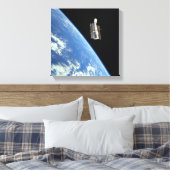 Toile Le télescope spatial Hubble avec une terre bleue (Insitu(Chambre))