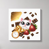 Toile "Le temps, les cures et les Whiskers" (Recto)