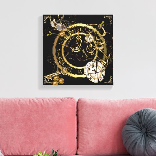 Toile Le temps s'écoule (Insitu(Salon))