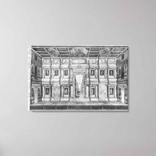 Toile Le théâtre olympique de Vicence (Recto)