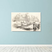 Toile Le tir des cerfs à Gotha (Insitu (Plancher de Bois))