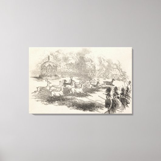 Toile Le tir des cerfs à Gotha (Recto)