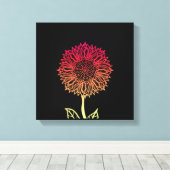 Toile Le tournesol (Insitu (Plancher de Bois))