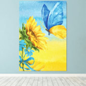 Toile le tournesol ukrainien (Insitu (Plancher de Bois))