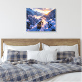 Toile Le train fantôme de l'hiver  (Insitu(Chambre))