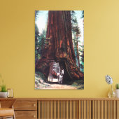 Toile Le transport sous un séquoia géant (Insitu(Salon))