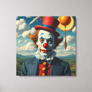 Toile le triste clown
