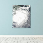 Toile Le typhon Morakot sur la Chine (Insitu (Plancher de Bois))