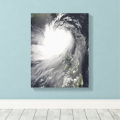 Toile Le typhon Nuri au-dessus des îles Philippines (Insitu (Plancher de Bois))