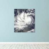 Toile Le typhon Parme se dirige vers l'ouest (Insitu (Plancher de Bois))