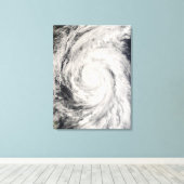 Toile Le typhon Rammasun dans la mer des Philippines (Insitu (Plancher de Bois))