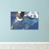 Toile Le vaisseau spatial Progress 22 amarré (Insitu (Plancher de Bois))