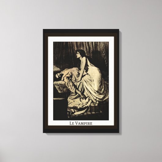 Toile Le Vampire par Burne-Jones (Recto)