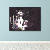 Toile Le Vampiress | Moody Gothic Vampy Glam Pale Peau (Insitu (Plancher de Bois))