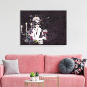 Toile Le Vampiress | Moody Gothic Vampy Glam Pale Peau (Insitu(Salon))