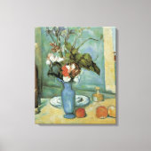 Toile Le Vase bleu (Fleurs et Fruits) de Paul Cézanne (Recto)