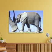 Toile Le veau d'éléphant africain (Insitu(Salon))