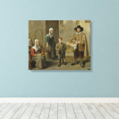 Toile Le vendeur de pain et les transporteurs d'eau (Insitu (Plancher de Bois))