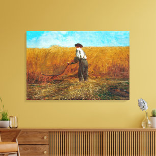 Toile Le vétéran dans un nouveau champ Winslow Homer