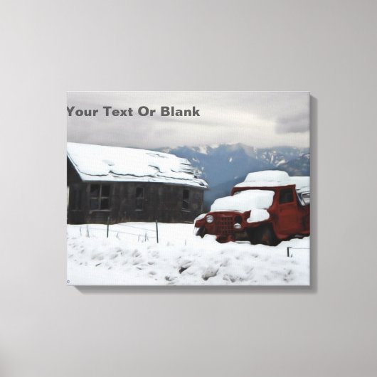 Toile Le vieux camion rouge (Recto)