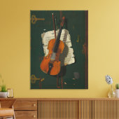 Toile Le Vieux Violon (Insitu(Salon))