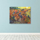 Toile Le vignoble rouge de Vincent van Gogh (Insitu (Plancher de Bois))