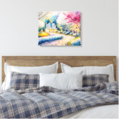 Toile Le Village Heureux (Insitu(Chambre))