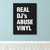 TOILE LE VINYLE DE LA VIOLENCE DE VÉRITABLE DJ (Insitu (Plancher de Bois))